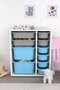 Hanah Home Zen 2D2K6U - Blanco, Gris, Azul
